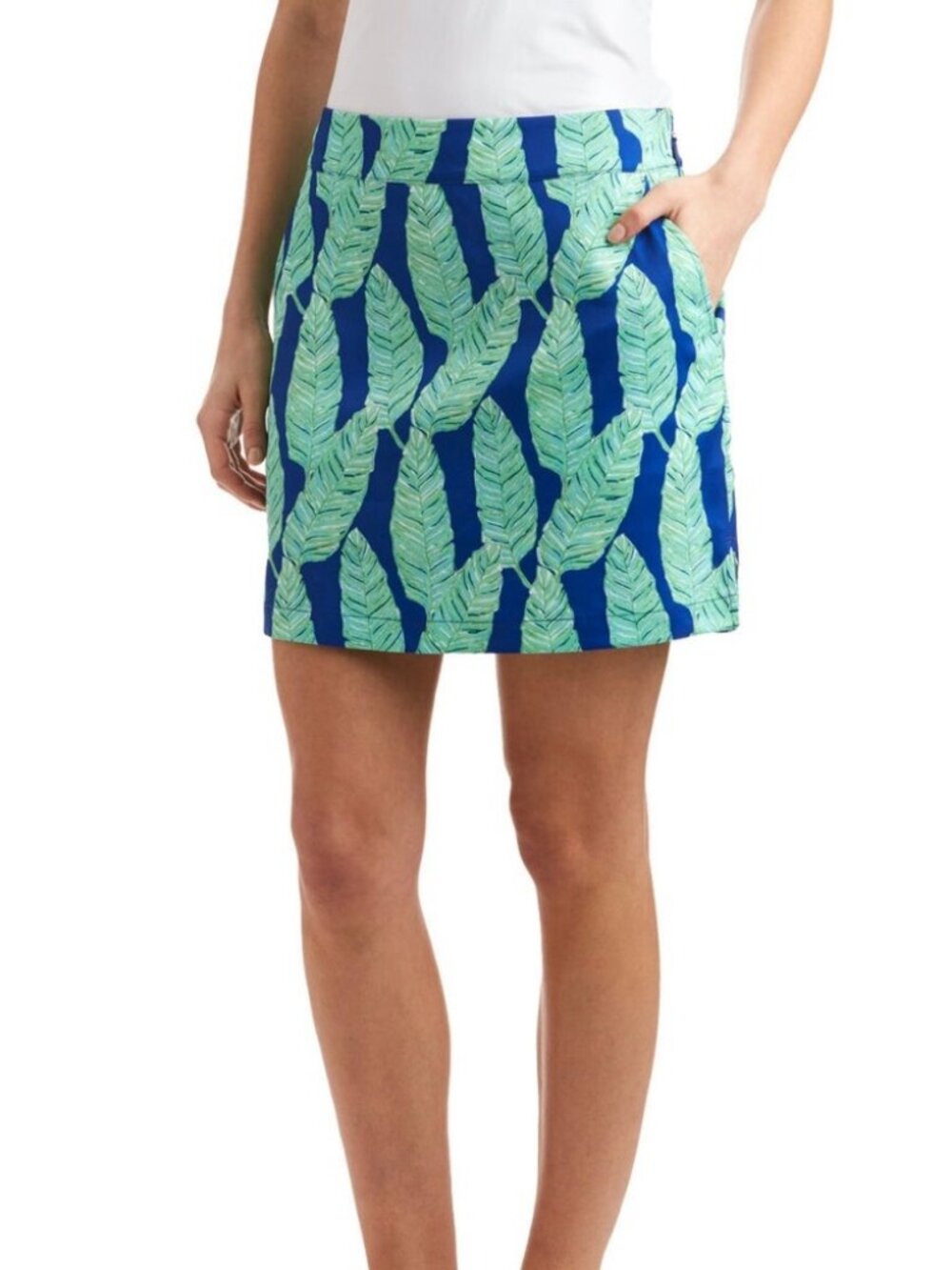 Vineyard Vines Performance Sport Skort Size 12 Palm Leaf Golf Tennis Pickelball